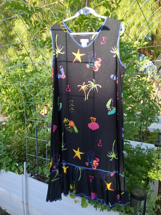 Paradiso Other - OS Beach Cover Up Dress Fun Animal Print